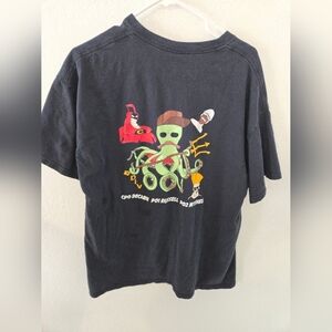 Vintage NAVY USA Gildan CPO DECARIE PO1 RUSSELL PO2 MITCHELL Mens XL Faded